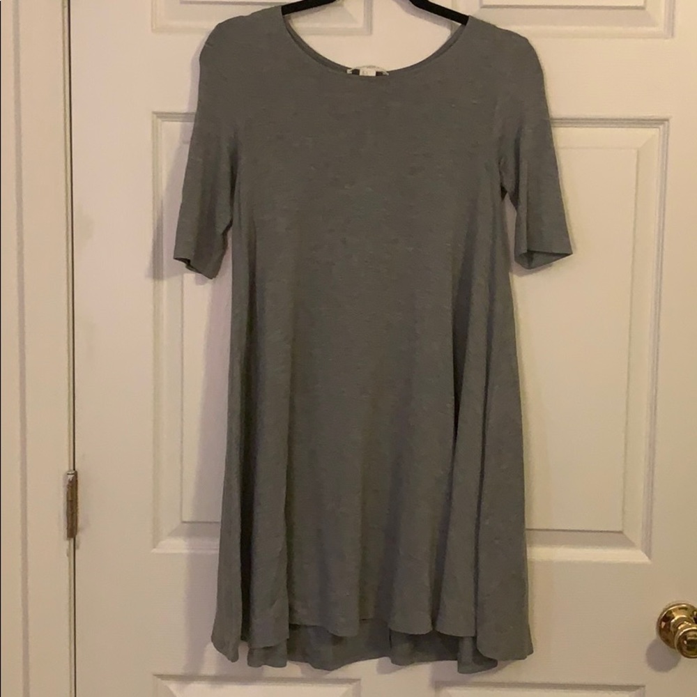 Quarter Sleeve Grey Dress
